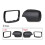 Car Black Rearview Mirror Cover Shell Side Mirror Caps with Frame Replacement for  E53 X5 2000-2006 8