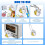 Keychain Kit Bulk,Shrink Plastic Sheets for Key Chain Maker Kit Accessories,DIY Shrinking Film Sheets  Marking 3