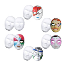 Masque Blanc, 36 Pièces Séries Halloween Masque Complet Masque de DIY Vierge Danse Cosplay Fête Masque