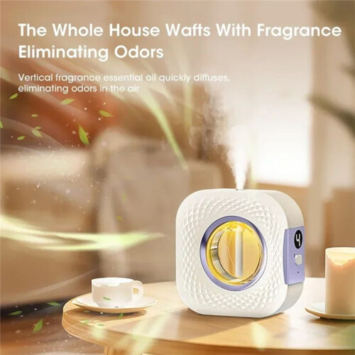 Aroma Diffuser Air Purifier Digital Display Plant Essential Oils 4 Gears Wall Mount Tabletop USB Charging 1