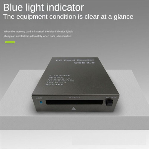 2X USB2.0 PCMCIA Card Reader ATA Card Reader USB 2.0 to PC ATA PCMCIA Adapter Flash Disk Memory Card Reader 2
