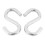 6-Pack Heavy-Duty S Shaped Hooks Hammock S Hooks Utility Hooks, 3-Inch Long 6
