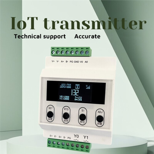 DIN Rail Force Gauge, 4-20mA Output, RS485 Controller, High-Precision Weighing Display Module Basic Style 1