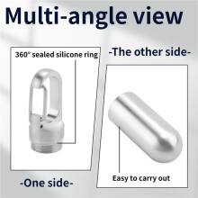 Sealed Storage Pill Box Pill Container Storage Box Stainless Steel Waterproof Outdoor Travel First Aid Kit (Small)