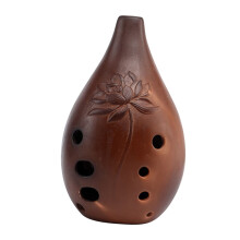 Chinese Xun Flute 10Hole Purple Clay Ceramic Ocarina for Beginners with Clear Pure Tone