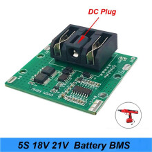 6X 5S 18V 21V 20A Li-Ion Litiumbatteri BMS 18650 Batteri Skruvmejsel Shura Laddare Skyddskort Passar Turmera