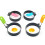 Round Omelette Maker Silicone Handle Non-Stick Omelette Ring Egg Ring Omelette Mold Model Cake Mold Baking 5