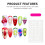 (M) 10PCS Fruit Press-On Nails, Odorless & Comfy 4
