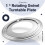 12 Inch Round Shape Galvanized Turntable Rotating Swivel Plate Kitchen & Display Table Hardware 5