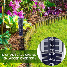 4 Pcs 5 Inch Capacity Rain Gauge Outdoor Easy to Read Acrylic Rain Gauges Measure and Monitor Precipitation