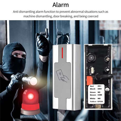 Metal Keypad Waterproof 3000User RFID Card Reader Wiegand Controler for Outdoor Access Control System 2
