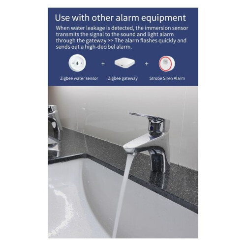 Graffiti Zigbee Flood Sensor  Water Sensor Leakage Alarm Flood Sensor Multifunction Flood Sensor 1