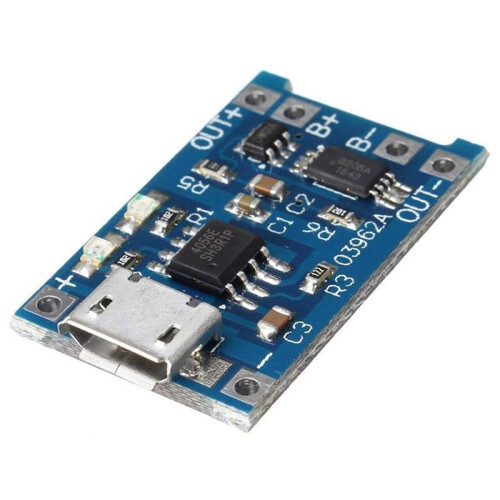 30Pcs 5V 1A 18650 Lithium Battery Charging Board TP4056 Lithium Battery Charging Board Micro-USB Charge Module Protect 1