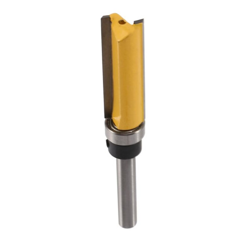 12Pcs Flush Trim Router Bits Top Bearing Router Bit 1/4 Inch Shank Straight Pattern Template Router Bit 1