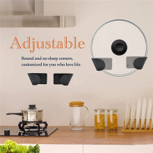 Adjustable Pot Lid Organizer Cabinet Door Kitchen Organization, Pot Lid Holder Kitchen Hacks, Pot Lid Organizers 6Pairs