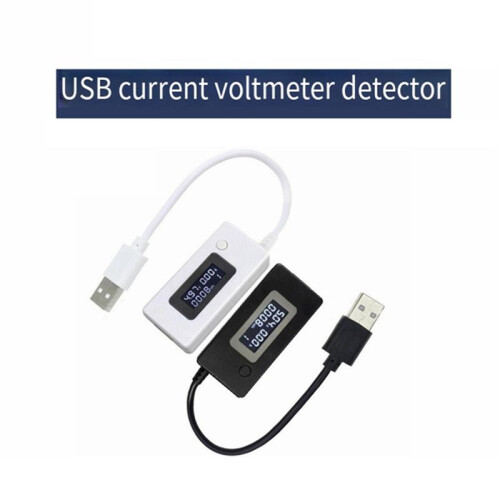 4-30V LCD USB Detector Voltmeter Ammeter Mobile Power Charger Capacity Tester Meter Voltage Current Meter B 1