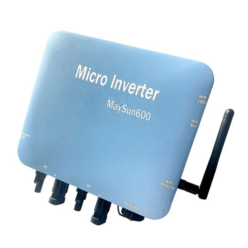 600W Micro-Inverter Solar Grid Tie Waterproof  to AC Conversion Built-in WIFI EU PLUG 2