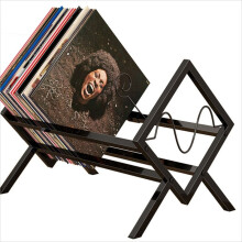 Record Rack, Desktop Book and Magazine Rack, Metal Display Rack, CD Record Multifunctional Organizer, Storage Rack