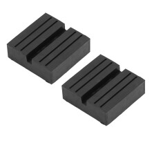 2 Pack Car Jack Rubber Pads with Slotted Design for Universal Rail Lift Support