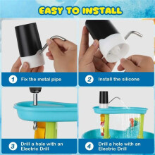 Water Table Pump Cordless Sand Table Water Pump for Toddler Small Water Table Accessories Funny Water Game Toy for Kids