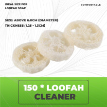 150 StüCk NatüRliche Luffa Luffa Luffa Scheiben Handgemachte Luffa Seifen Kiste Tablett Werkzeuge Reiniger Schwamm Gesichts Seifen Halter