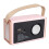 Retro Bluetooth Speaker 1200mAh Cherry Pink Small 11