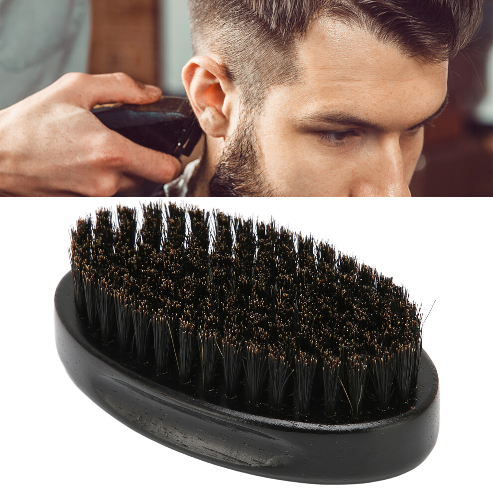 Unisex Beard Brush With Soft Bristles, Wooden Grooming Tool, 11X6.2x3.8cm