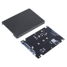 1 Pcs M.2 NGFF () SSD to 2.5 Inch Adapter Card 8mm & 1 Pcs 2Nd HDD HD SSD Enclosure Hard Drive Caddy Tray