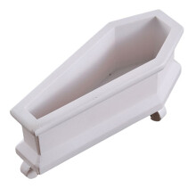 Coffin Flower Pot,Succulent Plant Decoration Stand,Desktop Decorative Flower Pot Ornaments White