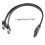 Mainboard Usb3.0 Panel Cable Front 19Pin to Two Port A Female Data Cable Shielded USB Extension Cable 3