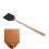 2 Matamoscas de Cuero con Mango Largo de Madera, Matamoscas Resistente para Interior y Exterior, Matamoscas Rústico 2