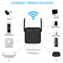 Nouvel Amplificateur WiFi, Répéteur WiFi, Couvre Jusqu'à 10 000 M², Amplificateur Internet avec Port Ethernet, Installation Rapide (UE)