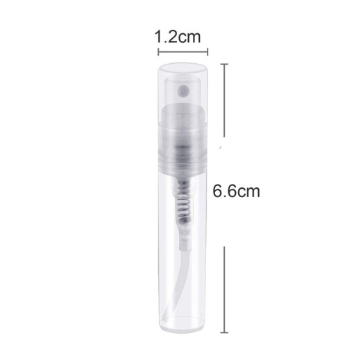 Atomizzatore Monouso per Profumo Da 250 Pezzi, Flacone Spray Nel Plastica Trasparente Flacone Spray Portatile per Profumo - 3Ml 1
