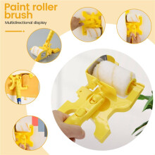 11Pcs Paint Roller Brush Set Multifunctional Hand-Held Clean-Cut Paint Edger Roller Brush Portable Home Improvement Tool