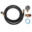 Kit de VáLvula de Tanque de Ar com Medidor, Kit de Reparo de Tanque de Ar Vem com Medidor de PressãO de 2 Polegadas com NPT de 1/8 de Polegada, 1