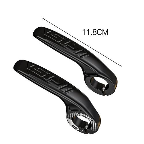 (Black) Adjustable Bike Grip Bar Ends for Comfort 2