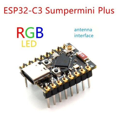 ESP32-C3 SuperMini V2  Development Board ESP32 C3 WiFi  IOT Board with Antenna RGB for  MicroPython 2
