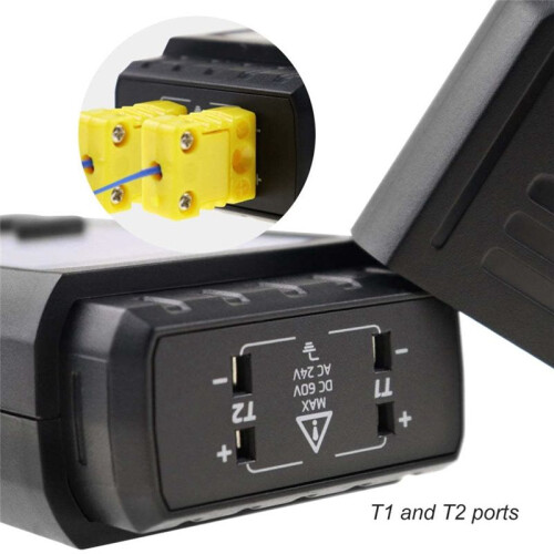 Termoelementtermometer Digital K-Typtermometer med 4 Termoelement, -328-2500 MäTområDe HVAC-Termometer 1