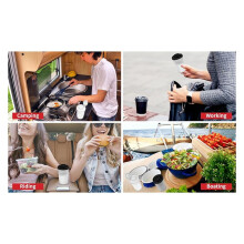 2 Unidades de Saleiros e Pimenteiros para Acampamento, Piquenique Ao Ar Livre, Cozinha, Lancheiras, Dispensador de Temperos para Viagem