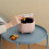 Desktop Trash Can, Small Office Supplies,  Double-Layer Push-Down Trash Can, Cute Trash Storage Box Yellow 3