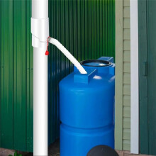Rainwater Collection Kit UV Resistant Rain Diverter Kit Portable Rain Barrels to Collect Rainwater B
