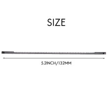 24Pcs Scroll Saw Blades 127mm Carbon Steel Fretsaw Blades with Pin 10/15/18/24 Teeth Standard Fine Cut Saw Blades