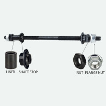 Lengthened 240mm Mountain Bike Snow Bike Bicycle Hubs Rear Axle Refitted Solid Axle Rear Axle Bicycle Accessory Axle