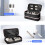 Bärbar Dubbellagers Hårfön Curling Iron Plattång Hårförvaringsväska 5
