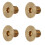 Copper Flat Head Screws 50pk M4x6 16