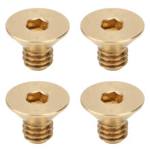 Pure Copper Flat Screws M4x6 50 Pack