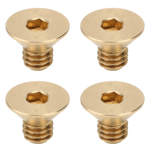 Pure Copper Flat Screws M4x6 50 Pack