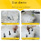 7 Set 5/8Inch Plug Wedges Feather Shims Concrete Rock Stone Splitter Hand Tools 16mm 5