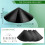 Squirrel Baffle for Bird Feeder Pole,16inch Squirrel Guard Stopper for Outside Shepherd Hook,for Bird Feeder Pole 7