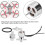 Brushless 1400KV Abversion Motor for Mini Quadcopter, 14.1mm, Silver 4